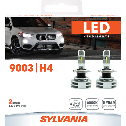 9003 Headlight Bulb, LED, 12 W/14 W/24 W, White OSI Industrial Sales