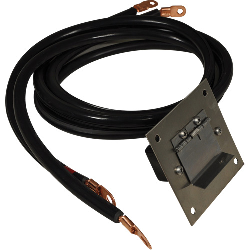 Panneau de douille polaris&eacute;e en acier inoxydable &agrave; brancher, 4 AWG, C&acirc;ble 5' OSI Industrial Sales