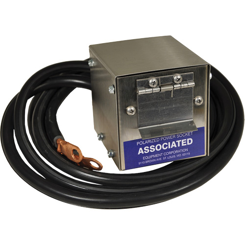 Boîte de douille polaris&eacute;e en acier inoxydable &agrave; brancher pour mod&egrave;le 6139, 4 AWG, C&acirc;ble 5' OSI Industrial Sales