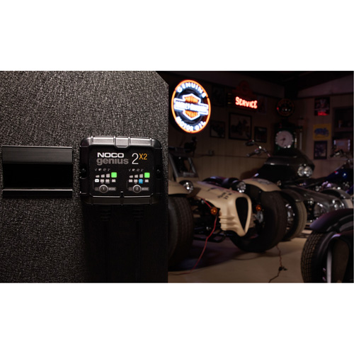 Genius&reg; 2X2 2-Bank, 4-Amp Battery Charger OSI Industrial Sales