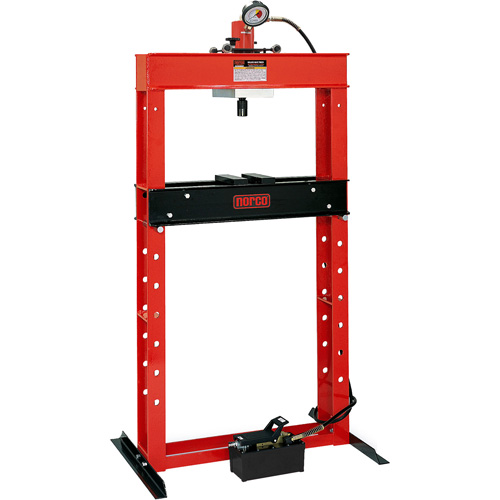 Air Hydraulic Pump Operated Shop Press, 25 tons Capacity OSI Industrial Sales