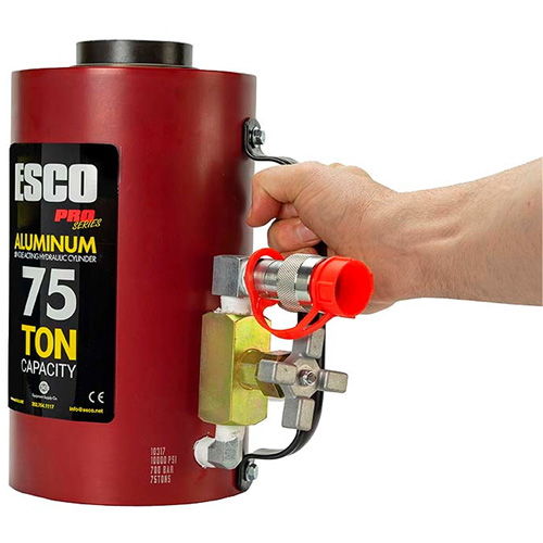 Cylindre hydraulique robuste, Course de 6", Capacit&eacute; de 75 tonnes, 10 000 PSI OSI Industrial Sales