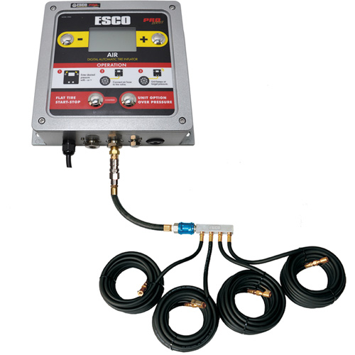 Wall-Mounted Tire Inflation System with 4-Hose Manifold OSI Industrial Sales