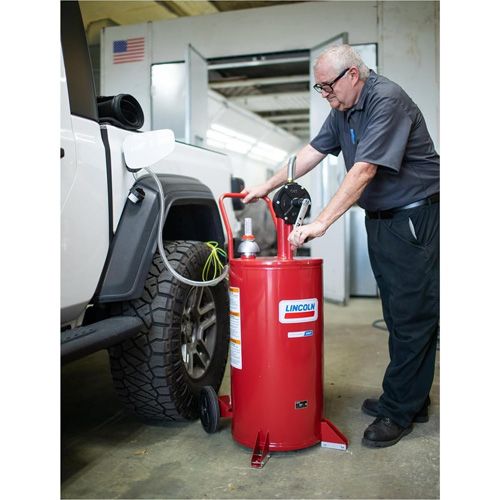 25-Gallon Steel Fuel Caddy with 2-Way Rotary Pump OSI Industrial Sales