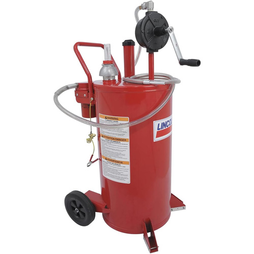 25-Gallon Steel Fuel Caddy with 2-Way Rotary Pump & Filter OSI Industrial Sales