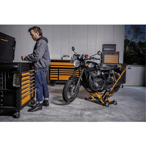 ATV and Motorcycle Jack, 0.75 Ton(s) Capacity, 4-2/3" Lowered, 14-1/2" Raised, Manual Hydraulic OSI Industrial Sales