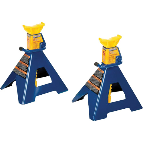 Jack Stand, Locking Handle/Ratchet, 6 tons Capacity, 25-1/4" H OSI Industrial Sales