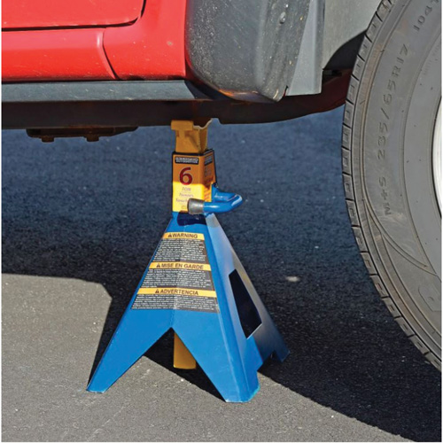 Jack Stand, Locking Handle/Ratchet, 6 tons Capacity, 25-1/4" H OSI Industrial Sales