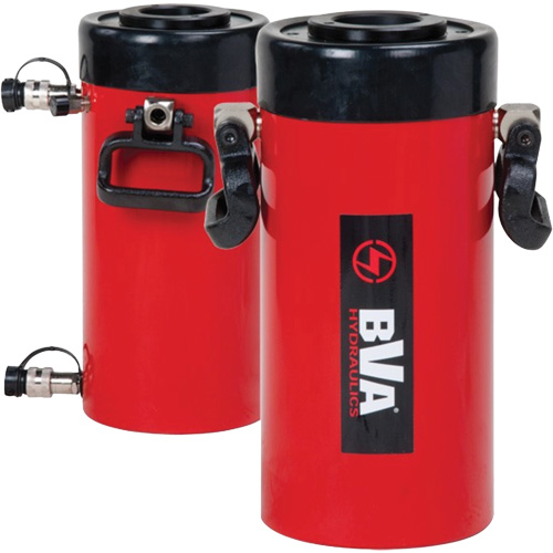 Double Action Hollow Hole Hydraulic Cylinder, 10.13" Stroke, 100 Ton(s) Capacity, 10000 PSI OSI Industrial Sales