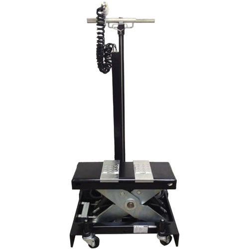 Cric de service de plancher &agrave; profil bas, 12 tonne(s) Capacit&eacute;, 7-1/2" Abaiss&eacute;e, 15" &eacute;lev&eacute;e, Air comprim&eacute;/hydraulique OSI Industrial Sales