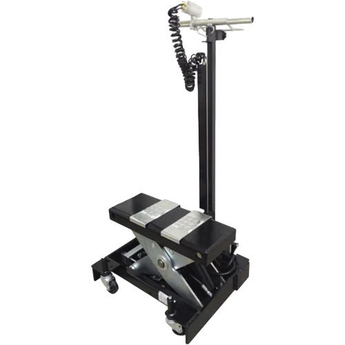 Cric de service de plancher &agrave; profil bas, 12 tonne(s) Capacit&eacute;, 7-1/2" Abaiss&eacute;e, 15" &eacute;lev&eacute;e, Air comprim&eacute;/hydraulique OSI Industrial Sales