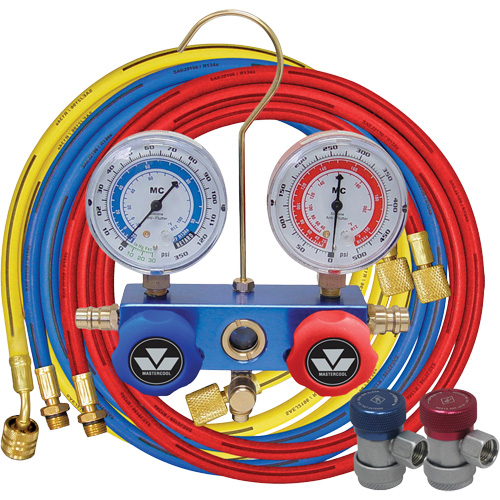 Ensemble de jauge &agrave; collecteur en aluminium 2 voies R134A OSI Industrial Sales