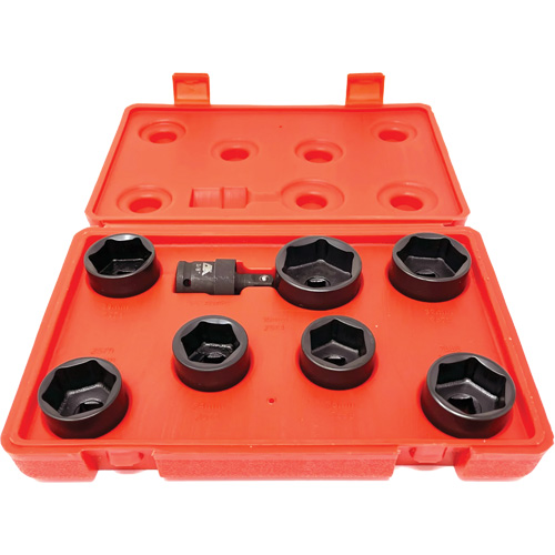 8 Pc. Extra-Low-Profile Oil Filter Socket Set OSI Industrial Sales