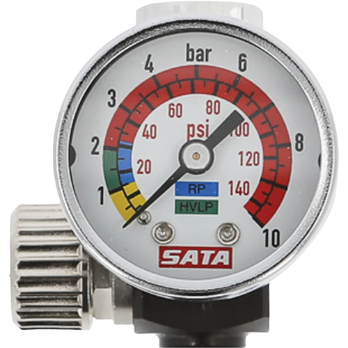Microm&egrave;tre d'air avec manom&egrave;tre, 1/4" (filetage m&acirc;le) et G 1/4" (filetage femelle) OSI Industrial Sales