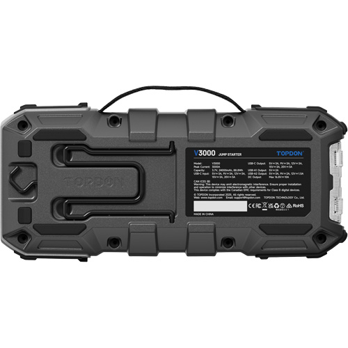 Survolteur, banque d'alimentation et lampe de poche V3000 OSI Industrial Sales