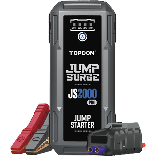 D&eacute;marreur de secours, banque d'alimentation et lampe de poche JumpSurge2000Pro &agrave; 2500 A de pointe OSI Industrial Sales