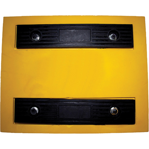 Wheel Chock, Polyurethane, Yellow, 15-1/4" W x 12-1/8" D x 10-3/4" H OSI Industrial Sales