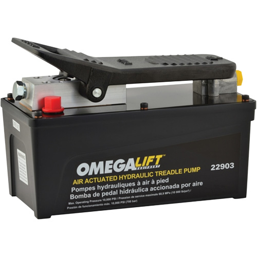 Pompe &agrave; pied pneumatique 10 000 PSI avec r&eacute;servoir de 91,5 po³ OSI Industrial Sales
