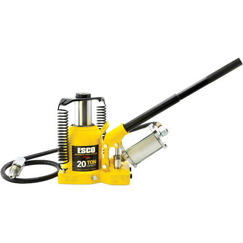 Pro Series “Shorty” Bottle Jack, 20 Ton(s), Air Hydraulic, 12-5/8" Raised Height OSI Industrial Sales