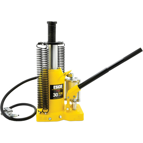 Pro Series  Bottle Jack, 30 tons, Air Hydraulic, 20" Raised Height OSI Industrial Sales