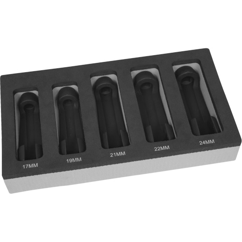 Jeu de 5 douilles pour conduites avec plateau en mousse OSI Industrial Sales