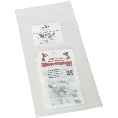 Jeu de clips et joints toriques de 1/4 po pour Milwaukee - en vrac OSI Industrial Sales