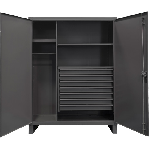 Vestiaire tr&egrave;s robuste, Acier, 48" la x 24" p x 78" h, Gris OSI Industrial Sales