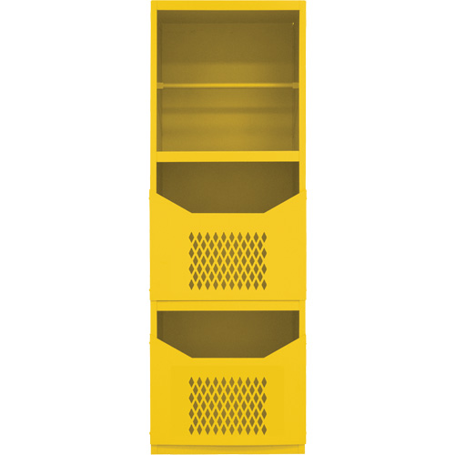Armoire pour le contr&ocirc;le des d&eacute;versements, 1 Tablettes, 72" h x 24" la x 24" p, Acier, Jaune OSI Industrial Sales