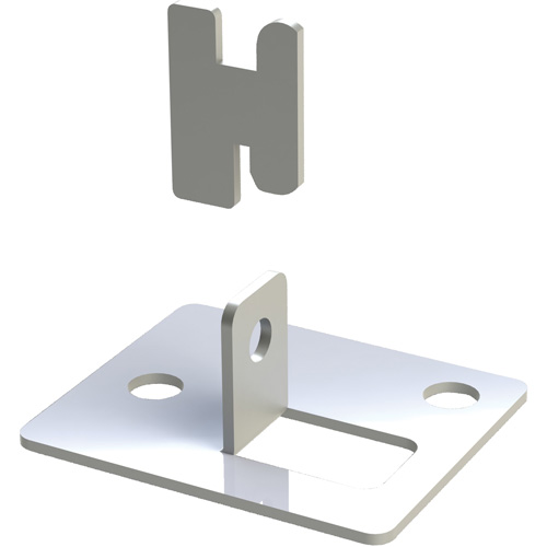Patte d'assise pour rayonnage enclenchable Interlok OSI Industrial Sales
