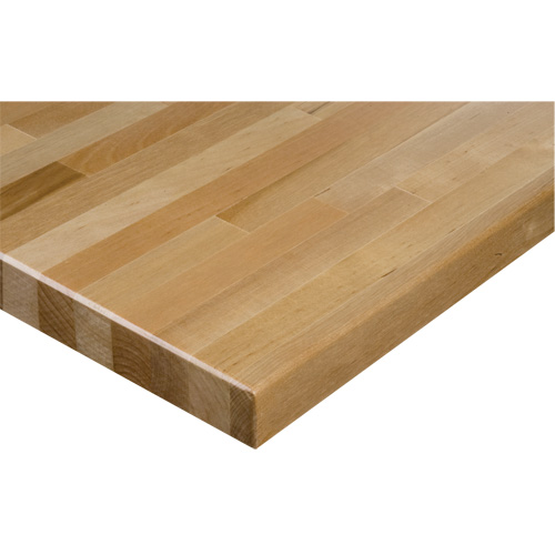 Dessus d'&eacute;tabli en bois dur, 48" la x 30" p, Bordure Carr&eacute;e, &eacute;paisseur 1-1/4" OSI Industrial Sales