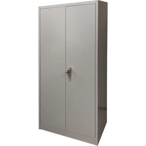 Storage Cabinet, Steel, 4 Shelves, 66" H x 30" W x 15" D, Grey OSI Industrial Sales