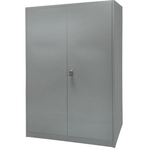 Storage Cabinet, Steel, 4 Shelves, 78" H x 48" W x 24" D, Grey OSI Industrial Sales