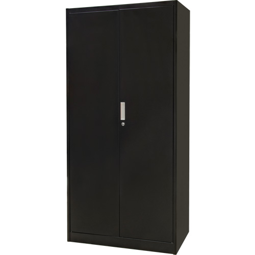 Combination Storage Cabinet, 36" W x 18" D x 72" H, Black OSI Industrial Sales