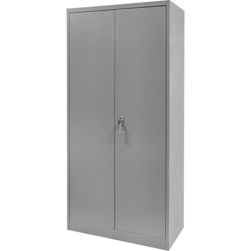 Wardrobe Storage Cabinet, Steel, 36" W x 18" D x 72" H, Grey OSI Industrial Sales