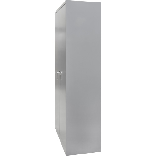 Wardrobe Storage Cabinet, Steel, 36" W x 18" D x 72" H, Grey OSI Industrial Sales
