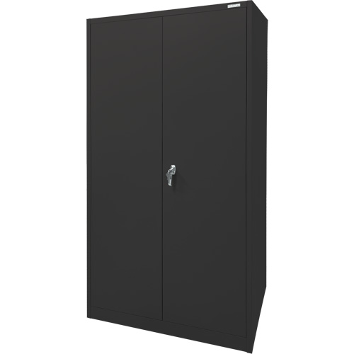 Storage Cabinet, Steel, 4 Shelves, 78" H x 36" W x 24" D, Black OSI Industrial Sales