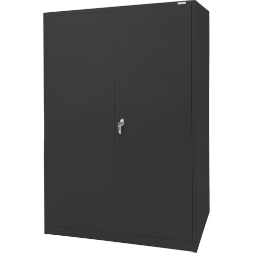 Armoire d'entreposage, Acier, 4 Tablettes, 78" h x 48" la x 24" P, Noir OSI Industrial Sales