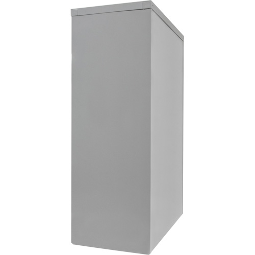 Counter-High Storage Cabinet, Steel, 2 Shelves, 42" H x 30" W x 15" D, Grey OSI Industrial Sales