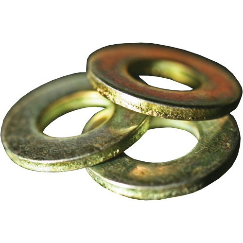 SAE Flat Washer, 3/8", Yellow Zinc OSI Industrial Sales