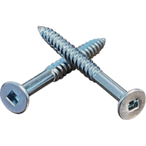 Flat SOC Wood Screws, #10 x 2" L, Zinc Plated OSI Industrial Sales