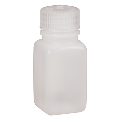 Bouteilles peu encombrantes &agrave; prise facile, Carr&eacute;e, 2 oz, Plastique OSI Industrial Sales