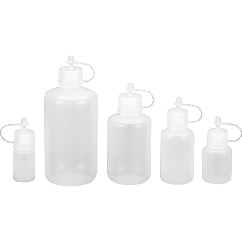 Bouteilles rondes &agrave; ouverture &eacute;troite, Ronde, 1 oz, Plastique OSI Industrial Sales