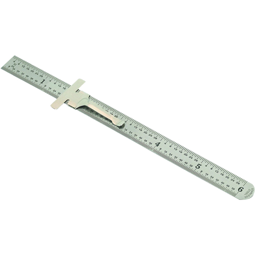 R&egrave;gle de poche, 6" lo, Acier, Graduations de 1/64" (1 mm) OSI Industrial Sales