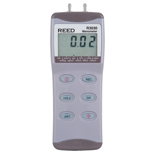 Manometer with ISO Certificate, Digital, 0 - 30 psi OSI Industrial Sales