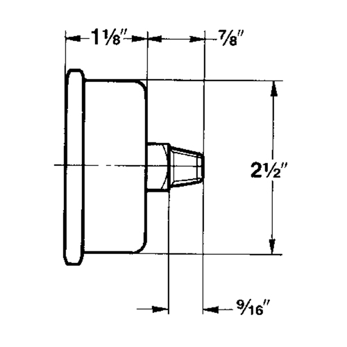 Manom&egrave;tres,  2-1/2", 30" Hg-0" Vac, Fixation inf&eacute;rieure, Analogique rempli de liquide OSI Industrial Sales