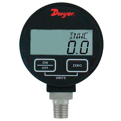 Pressure Gauge, 2-31/50" , 200 psi, Bottom Mount, Digital OSI Industrial Sales
