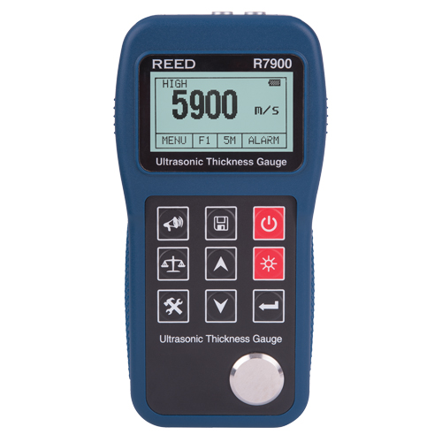 Ultrasonic Thickness Gauge, Digital Display, Ultrasound, 0.03" - 15.7" (0.65 mm - 400 mm) Range OSI Industrial Sales