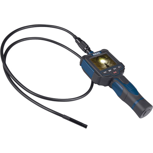 Recordable Borescope Inspection Camera, 2.5" Display, 640 x 480 pixels, 8 mm (0.31") Camera Head OSI Industrial Sales
