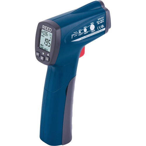 Infrared Thermometer, -25.6°- 752° F ( -32° - 400° C ), 12:1, Adjustable Emmissivity OSI Industrial Sales