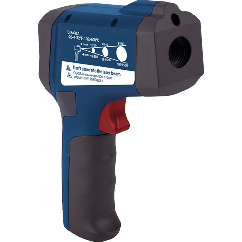 Professional Infrared Thermometer, -26 - 1472° F ( -32 - 800° C ), 30:1, Adjustable Emmissivity OSI Industrial Sales
